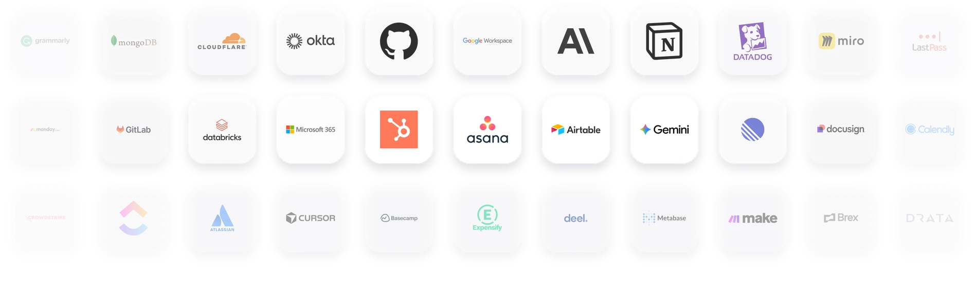 SaaS and AI application inventory